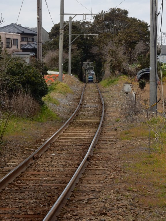 Train on Choushi Electric Railway